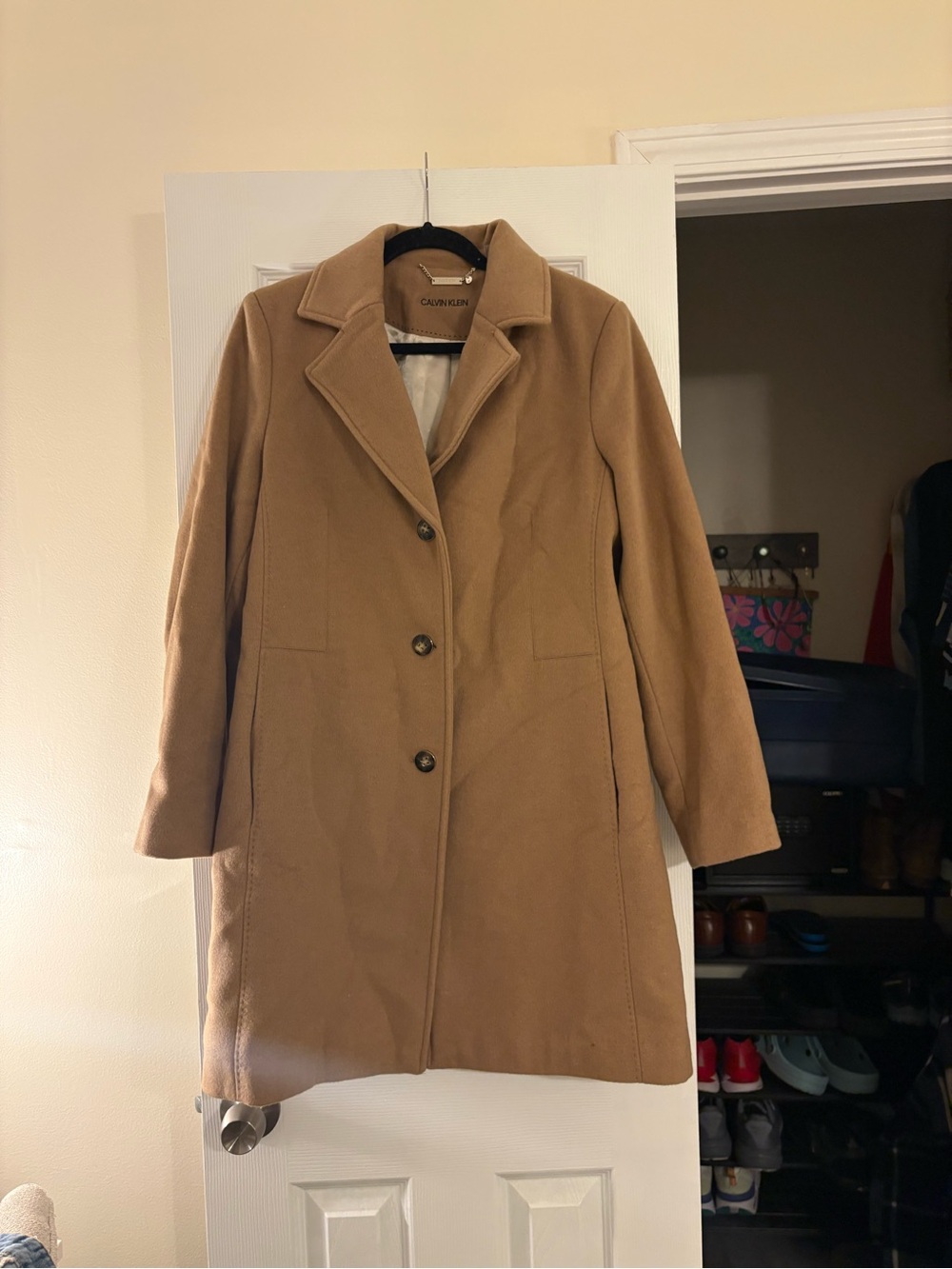 Calvin Klein Camel Trench Coat